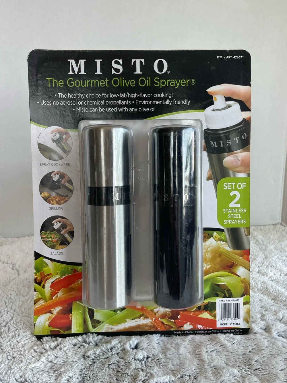 Misto Gourmet Aluminum Olive Oil Sprayer Set of 2